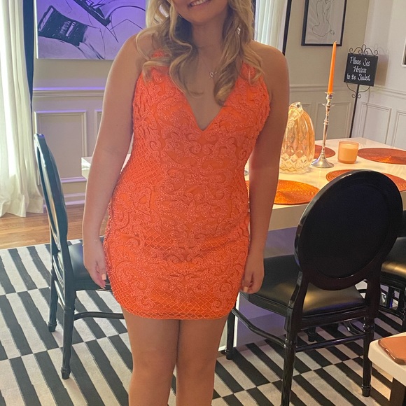 Primavera Couture Cocktail Dress Size 10 - Picture 3 of 11